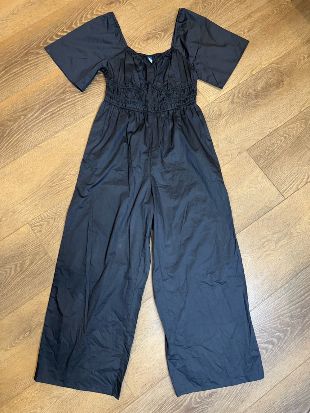 Old Navy Black Wide-Leg Jumpsuit M minimalist capsule